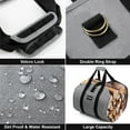thumbnail image 6 of Amagabeli Ergonomic Gray Waxed Canvas Log Carrier, 6 of 6