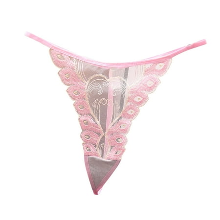Bigersell WomenS Underwear Clearance Womens Seamless Underwear Seamless Panty Style P-612 Polyester Bikini Panties Thong Underwear Ladies Briefs High Waist Women s Bikini Panties Pink One Size