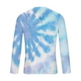 thumbnail image 4 of biudgviw Long Sleeve Tie Dye T-Shirt for Men Breathable Casual Soft Crewneck Workout Fitness Tee Outdoor Fashion Oversized Tops S-4XL, 4 of 5