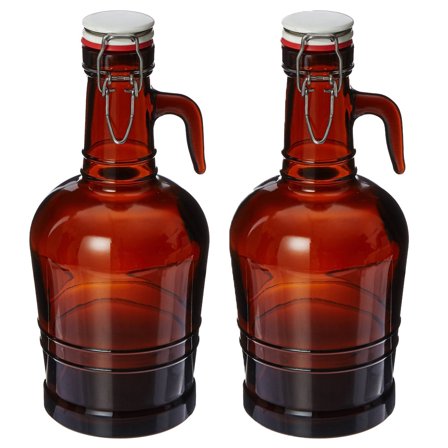 Home Brew Ohio Glass Handle Growler Set of 2