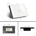 thumbnail image 3 of Melery Wifi Smart Life Tuya Light Wall Switch Interruptor Glass Touch Panel Wireless Voice Remote Control By Alexa Google Home, 3 of 7