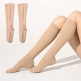 thumbnail image 2 of 1 Pair Compression Socks High Elastic Good Ductility Spandex Reduce Abrasion Varicose Veins Socks for Adult, 2 of 8