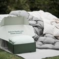 thumbnail image 2 of REWARDOWN Kapok Down Comforter Queen Size, Recycled White Down and Kapok Filling All Season Duvet for Difficulty Falling Asleep & Sleeping Lightly & Afraid of Cold Sleepers, 2 of 3