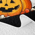 thumbnail image 5 of Erosebridal Kawaii Spooky Animal Quilt King, Happy Halloween King Coverlet Set for Boys Girls, White Orange Red, 3pcs 1 Bedspread and 2 Pillowcases, 5 of 7