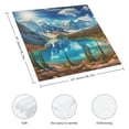 thumbnail image 3 of Awypu Landscape View of Moraine Lake and Mountain Range at Sunset Rocky Mountains Polyester Dinner Napkin for Dining Table Kitchen Daily Party Housewarming Farmhouse Decor 4 PCS, 3 of 7