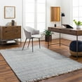 thumbnail image 2 of BoutiqueRugs Aron Contemporary Area Rug - Light Slate, Charcoal, Dark Red - 5' x 7'6", 2 of 8