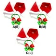 thumbnail image 3 of Greeniant Gorro de Papá Noel, campana, bufanda, conjunto, mascota, disfraz de Navidad, festivo, Adorable gatito, accesorio, estilo de invierno, hogar, Type3 NO3 Greeniant PT003710-02, 3 of 6