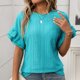 thumbnail image 1 of mfyjkho Tops Y Blusas Para Mujer, Blusa Holgada De Manga Corta Con Lentejuelas Y Cuello En V Para Mujer Tops De Gimnasio Para Mujer M, 1 of 8
