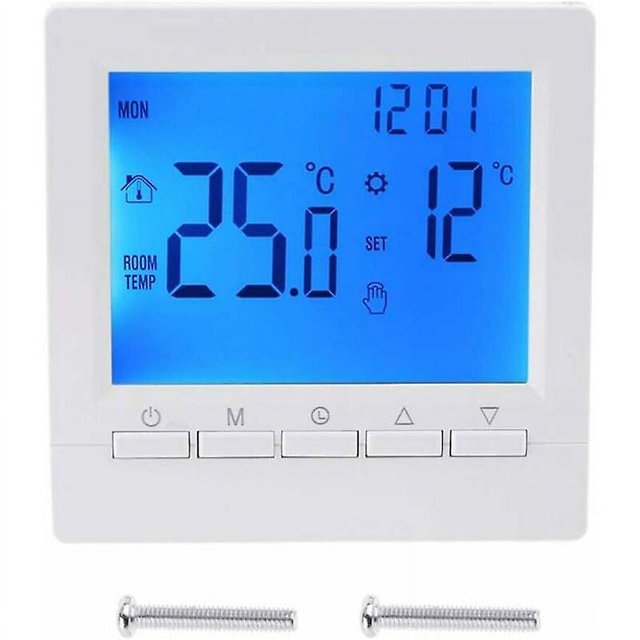 Termostato de pared YONGSHENG LCD Calefacción por suelo radiante Luz de fondo azul