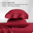 thumbnail image 4 of The Great American Store Queen Pillow Cases Solid Burgundy - 12 Pack - Envelope Closure - Soft Brushed Microfiber Fabric - Shrinkage and Fade Resistant Pillow Cases Queen Size 20 X 30 Inches, 4 of 4