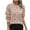 Pink, variant on Wutalume Women's Casual Polka Dot Jacquard Round Neck Pullover Long Sleeve Sweater Top, Printed Knit Design, Stylish Top for Fun Outfits,Hot Pink L