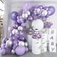 thumbnail image 1 of Ubiuo Baby Shower Decorations For Girl 140 Pcs Purple Balloon Garland Kit Metallic Purple Silver Balloon Arch 12 Pcs Butterfly Stickers Confetti For B, 1 of 3
