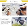 thumbnail image 2 of FREEAMG Funny Cow 1000 Piece Large Jigsaw Puzzle for Adults - Game Interesting Toys - Hand Made Puzzles Personalized Gift, 2 of 7