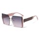 thumbnail image 1 of Gafas de sol sin marco cuadradas con recorte, gafas de sol de tiro callejero de moda con montura grande, hechas de PC, 1 of 5