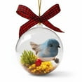 thumbnail image 5 of 3D Christmas Ornament with Bird Inside Snow Globe Effect Hanging Decor Musical Holiday Decoration for Xmas Tree（A), 5 of 5