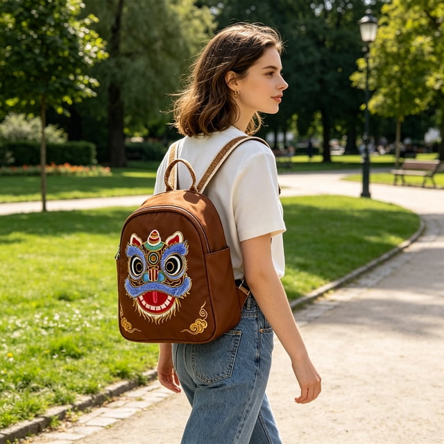 Attractive Embroidery Cute Crossbody Bag Adjustable Style Suitable For Students During The Term