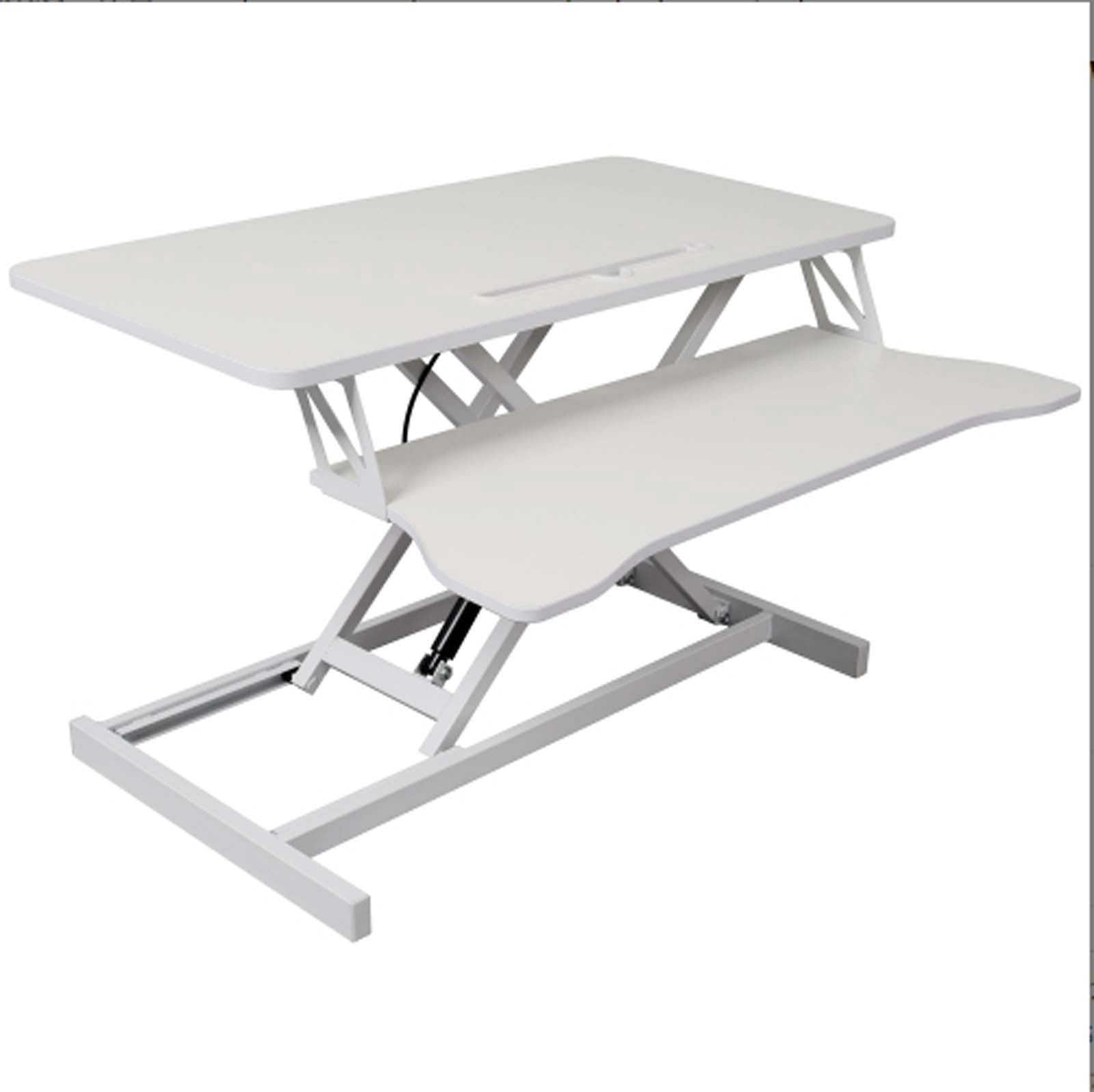 17" Sit Stand Desk & Stand Up Desk Riser, Adjustable Standing Computer Table Converter for Home Office Desktop Workstation