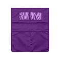 thumbnail image 2 of Chairback Storage Pocket Chart, 3-Compartment Seat Back Organizer with Name Tag Slot, Durable Oxford Fabric Holder(Purple), 2 of 8