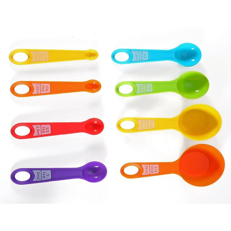 6 Pcs/Set Kitchen Measuring Cup Rainbow Color Stackable Combination Measuring  Cup 6-Piece Measuring Spoon Baking Capacity Tools - AliExpress
