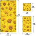 thumbnail image 2 of Coolnut 3 PCS Towel Beautiful Sunflower Cotton Bath Towel Set (1 Bath Towel, 1 Hand Towel, 1 Washcloth) for Bathroom, Super Soft and Quick Dry Towels, 2 of 6
