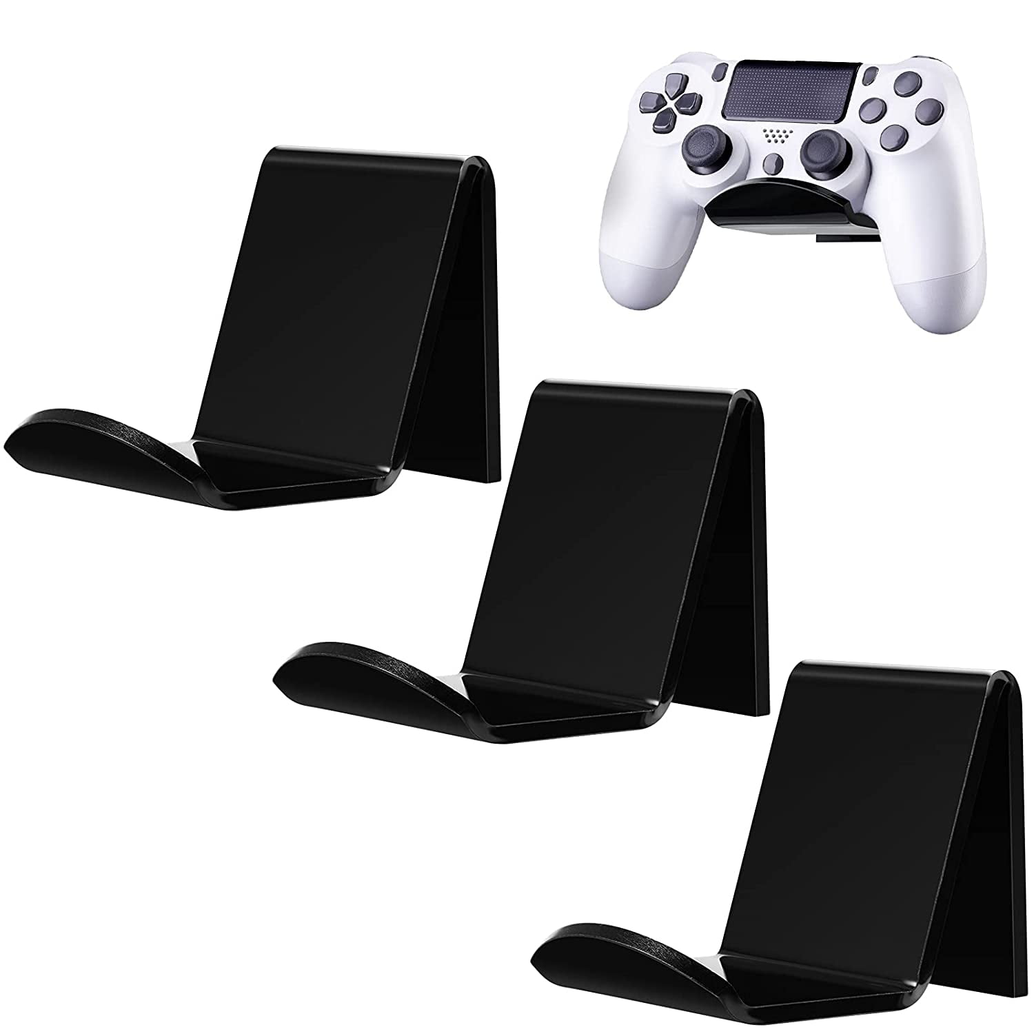 3 Pieces Game Controller Wall Mount Holders Compatible with Xbox One/ Elite/ PS4/ Nintendo
