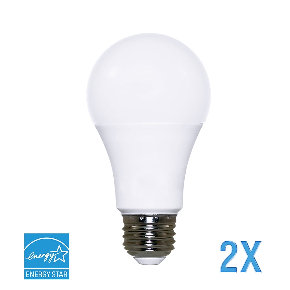 Euri LED Light Bulbs, A19, 9.5W (60W Equivalent), Cool White, 2Pack