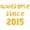 Gold, variant on Cursive Script Letter Balloons - AWESOME SINCE 2015 16" Inch Alphabet Letters Foil Mylar Balloon Birthday Party Banner (Gold)