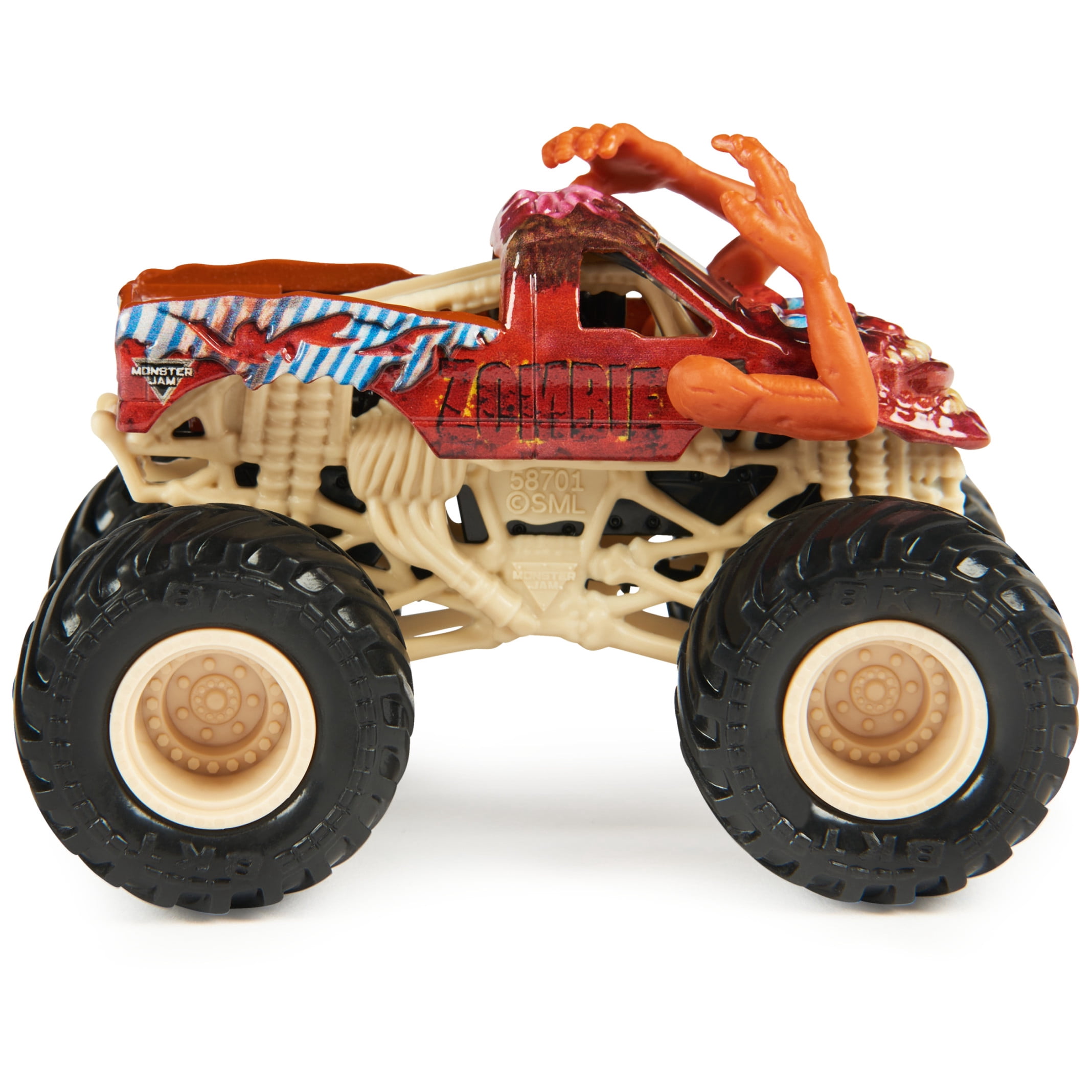 Monster Jam, Zombie Vs. Zombie 1:64 Scale Die-Cast Monster Trucks