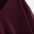 thumbnail image 6 of Sweat Shirts For Womens Women's Solid Sweatshirt Fashion Women Solid Casual Drop Shoulder Lantern Sleeve Sweatshirt Pullover Tops, 6 of 6