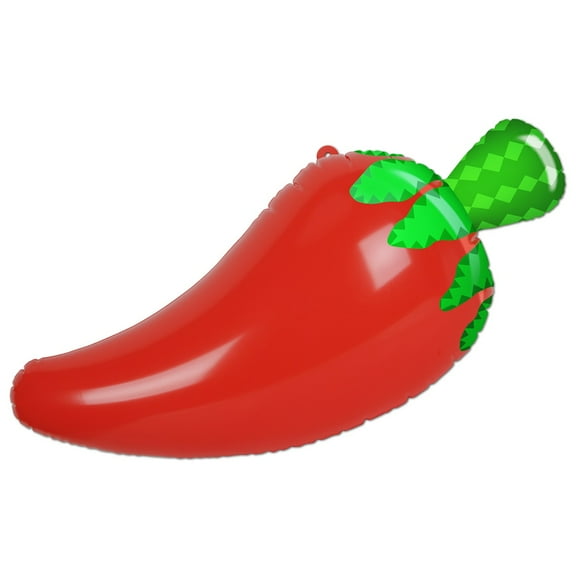 Pack of 6 Inflatable Red and Green Spicy Chili Pepper Party Decors 30"