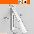 thumbnail image 5 of (1 Support, Argent) Bassine Pliable, Pliable Intérieur, 5 of 5