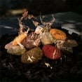 thumbnail image 2 of Ceramic Pebbles | Fireproof Ceramic Decor | River Rock, Set of 9, 2 of 2