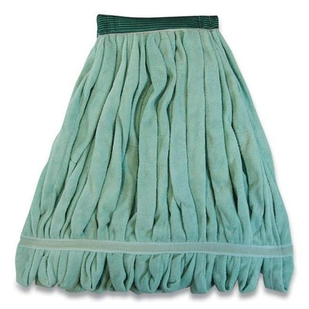 1.5 in. Medium Echo Fiber Microfiber Loop Mop, Green