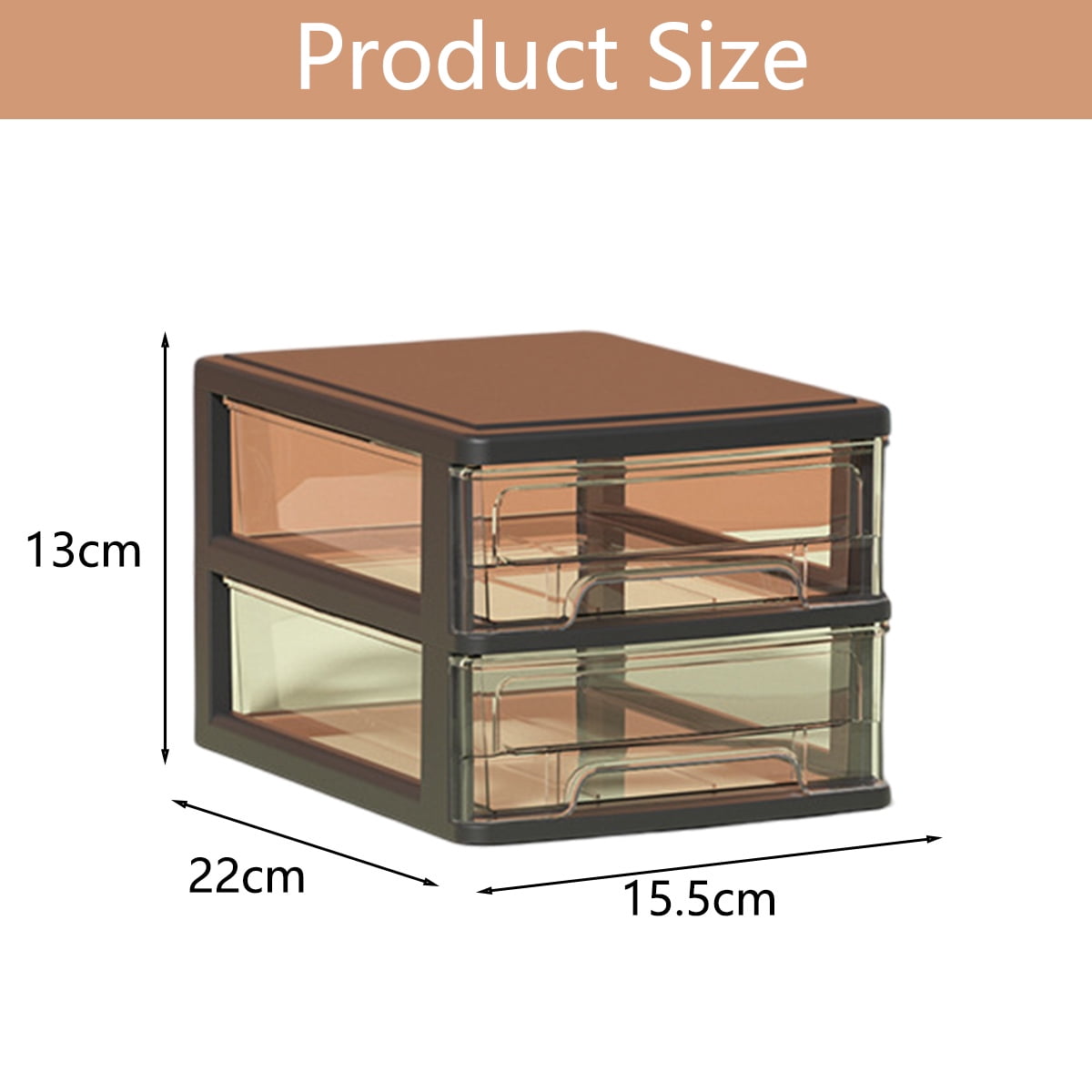 Plastic Storage 3·2 Drawer Storage Tower Multifunctional Storage Cabinet With Clear Drawers Storage Case Organizer For Craft Stationary - Style 2