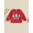 thumbnail image 3 of Elippeo Toddler Girls Boys Sweatshirts Christmas Clothes Christmas Tree Letter Print Long Sleeve Baby Pullovers Fall Clothes Tops 6 12 18 24 Months 3 Years, 3 of 9