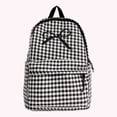 thumbnail image 7 of Grid Backpack Heavy Duty, Bowknot Embroidery School Backpack, Durable Student Bookbag for Elementary Primary Middle School, Black, 7 of 7