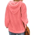 thumbnail image 3 of QHFBli Cute Ladies' Hoodie Women's Long Sleeve Pullover Hoodie Loose Fit Casual Top Soft Lined Winter Warmth Comfortable Everyday Blouse Outerwear, 3 of 7