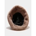 thumbnail image 3 of ZNQHFRE Women Warm Plush Bucket Fisherman Hat, Fashion Cloche Cap For Autumn Winter Daily Wear, 3 of 3