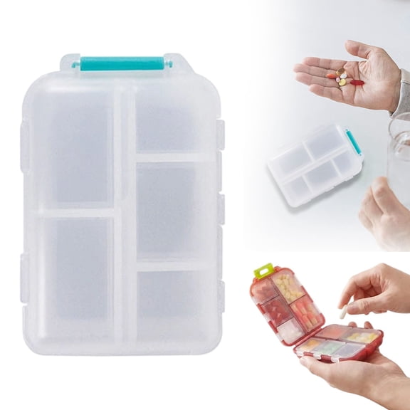 Portable Compartment Case, New Double Layer Detachable Travel Organizer, PP Container with Lids for Daily Use & Travel