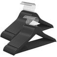 thumbnail image 1 of Perchas de madera SONGMICS, paquete de 30 unidades, para abrigos y pantalones, bar, tinta negra, 1 of 7