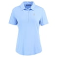 thumbnail image 2 of Women's Cutter & Buck Powder Blue Detroit Tigers Coastline Epic Comfort Eco Recycled Polo, 2 of 3