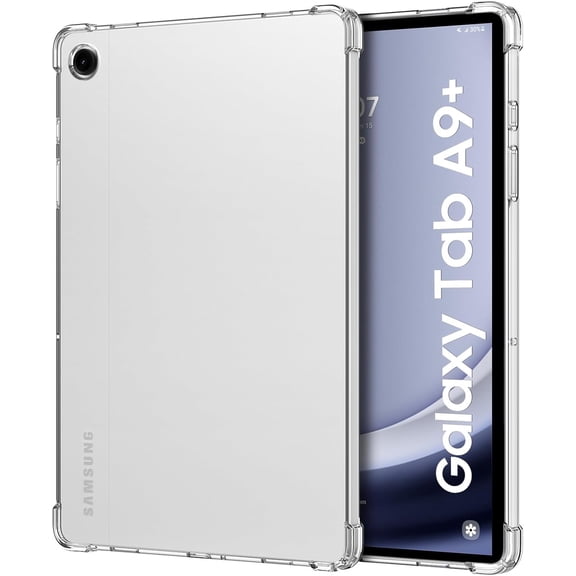 HCTian Case for Samsung Galaxy Tab A9 Plus 11 Inch 2023 (SM-X210/SM-X216/SM-X218), Ultra Slim Soft Flexible Transparent TPU Skin Bumper Back Cover Shell for Samsung Galaxy Tab A9  2023, Clear