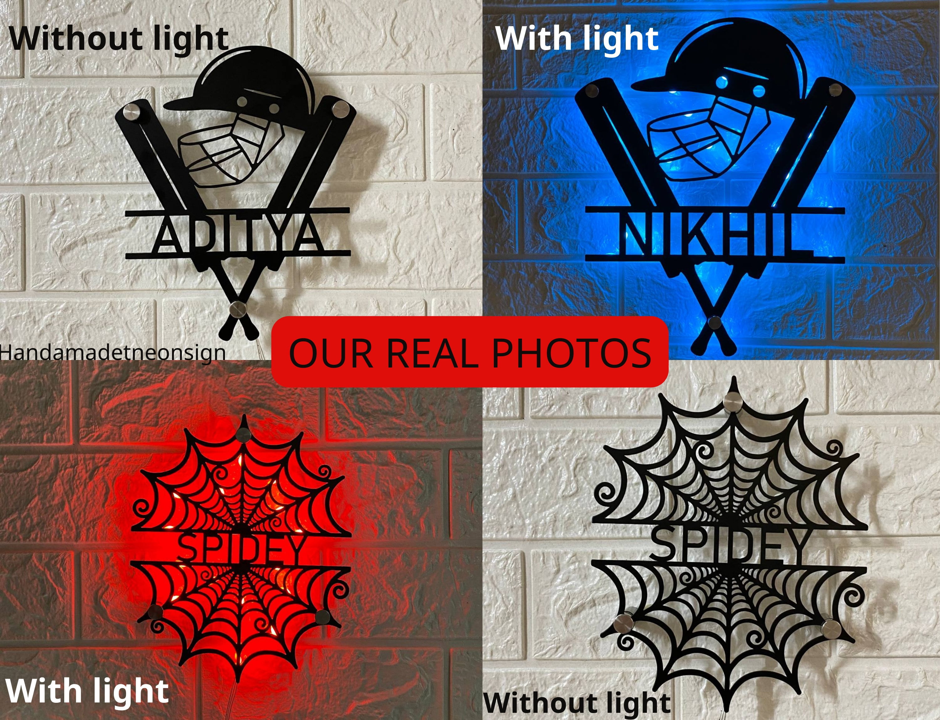Handmadetneonsign Custom Darts Cross Dartboard Metal Wall Art LED Light - Personalized Sport Player