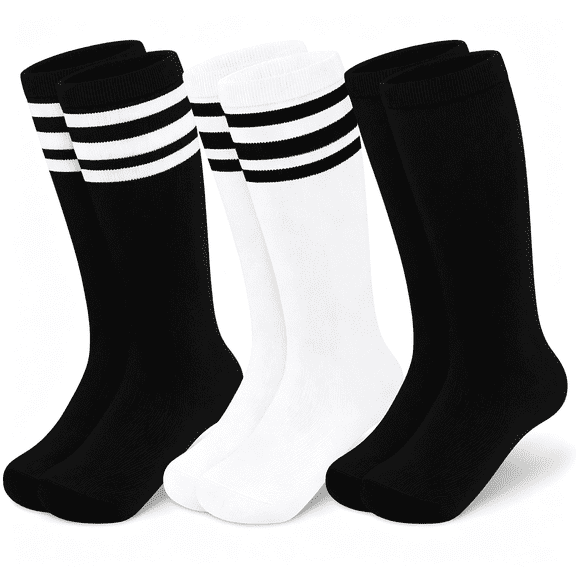 TELOLY Toddler Soccer Socks Kids Soccer Socks Youth Soccer Socks Kids Baseball Socks Girls Softball Socks Boys Football Socks Boys Football Socks Toddler Soccer Socks 3T-4T