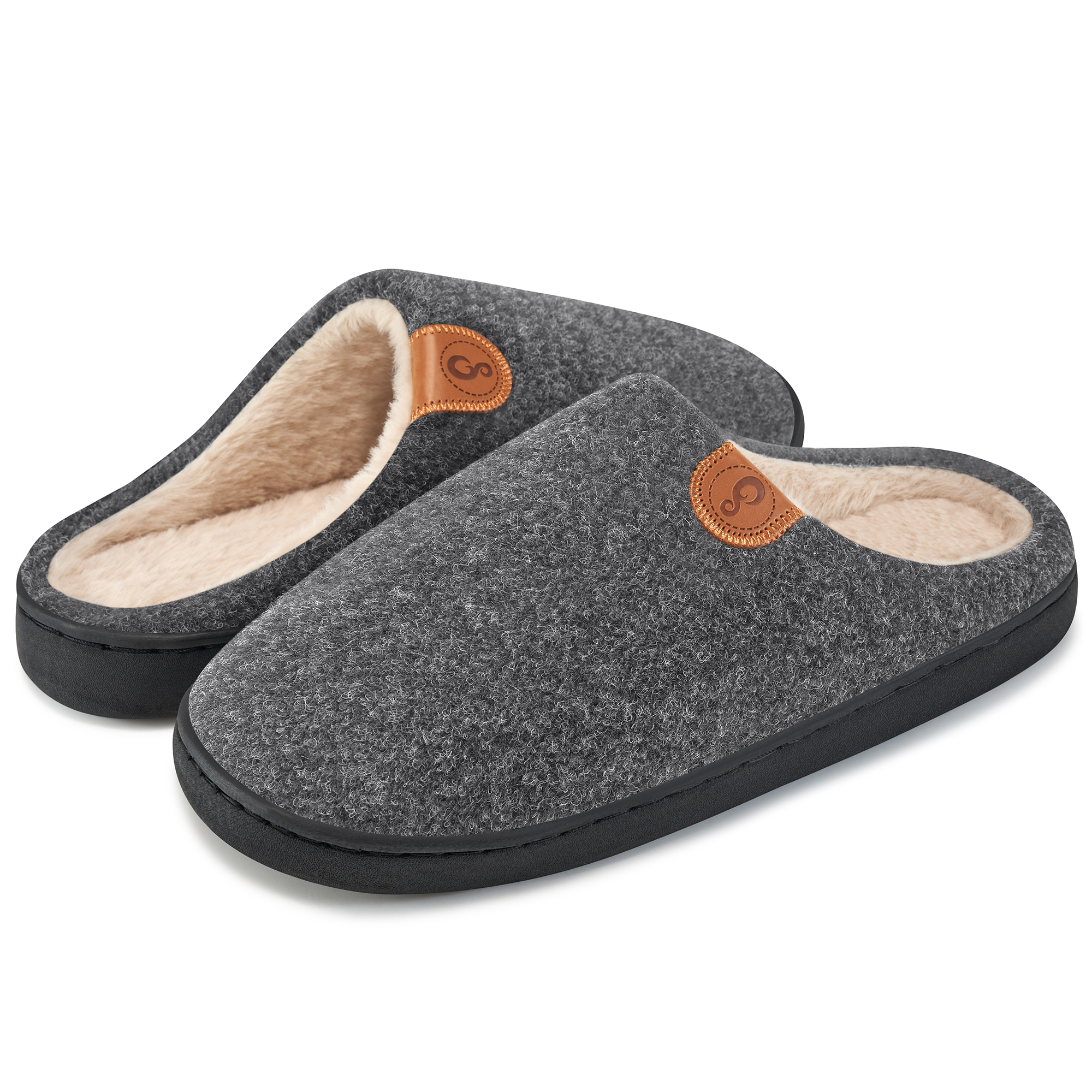 Ecetana Men's Memory Foam Fuzzy House Slippers photo 7