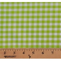 1/4" Lime Gingham Check Squares Plaid Rich CheckT Gingham 60" Wide Polyester/Cotton Yarn Dyed Fabric by the Yard (GC1422-552)