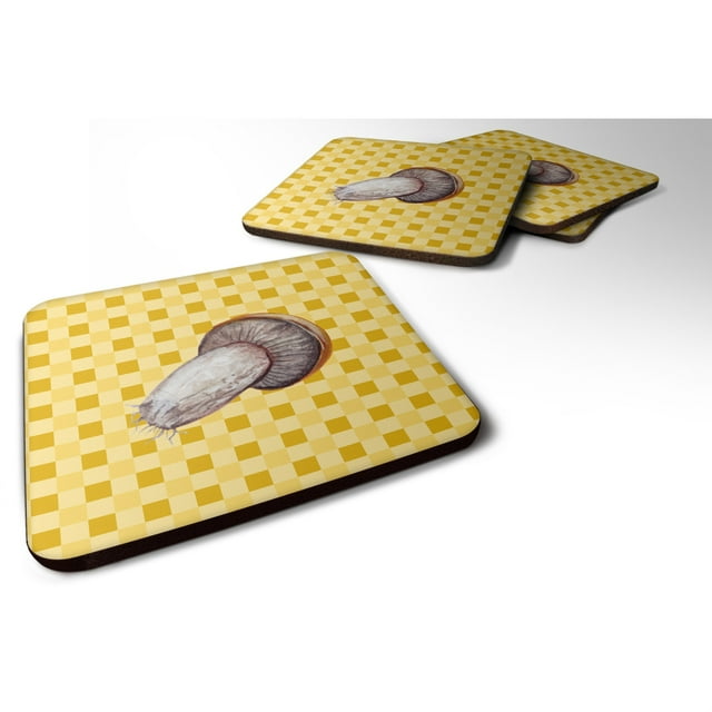 "Treasures Rotkappe Mushroom on Basketweave Decorative coasters, 3.5, Multicolor" Caroline's Treasures BB7212FC