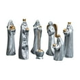 thumbnail image 4 of CoudarTitie Nativity Set Craft Religious Table Centerpiece Indoor Christmas Decoration Resin Silver, 4 of 9