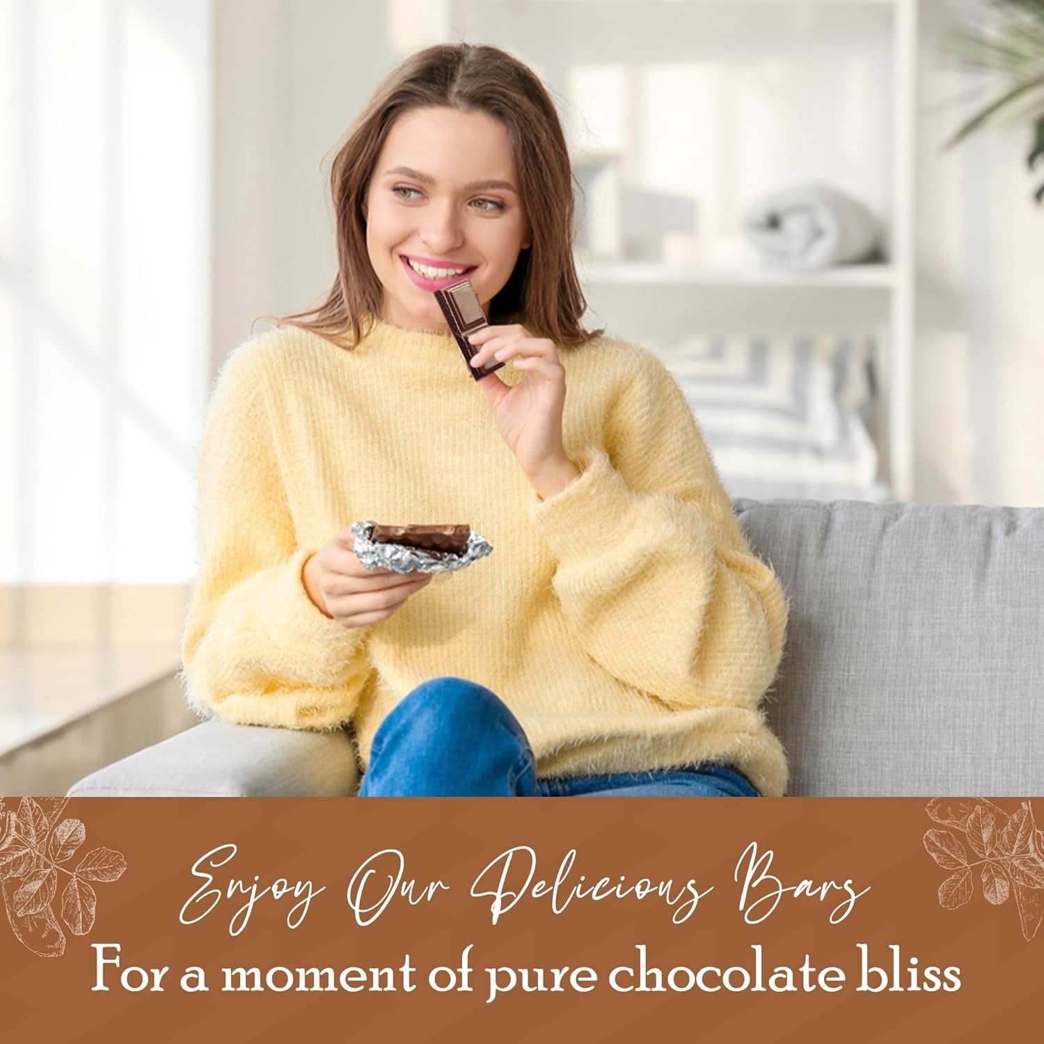 Missy J’s Organic Carob Unsweetened Plain Candy Bar Chocolate Substitute Healthy 3oz 6 Pack