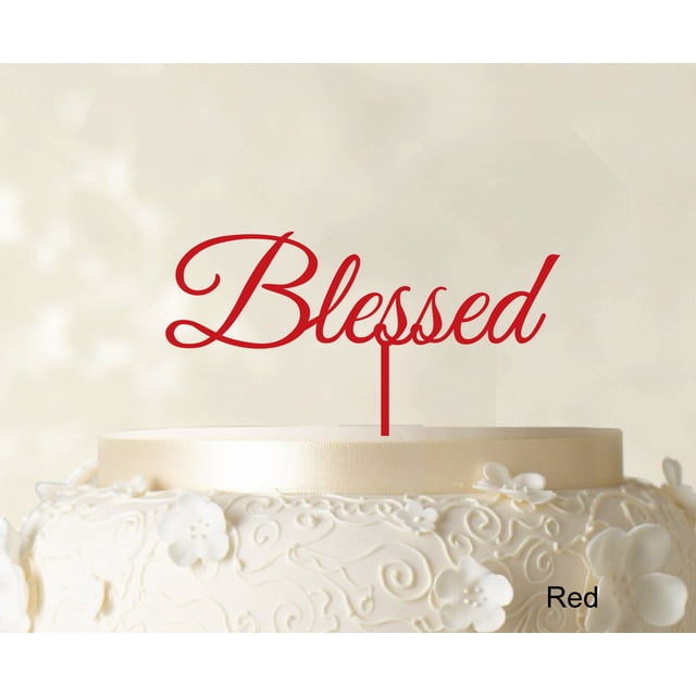 Monogram Cake Topper Personalized Red Cake Topper Color Option Available 5-7 Inches Wide